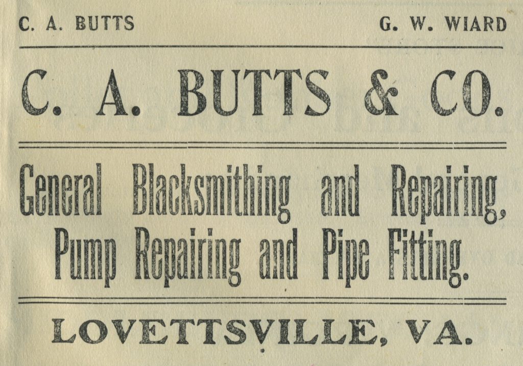 Agricultural Log Lovettsville ADs_Butts and Wiard