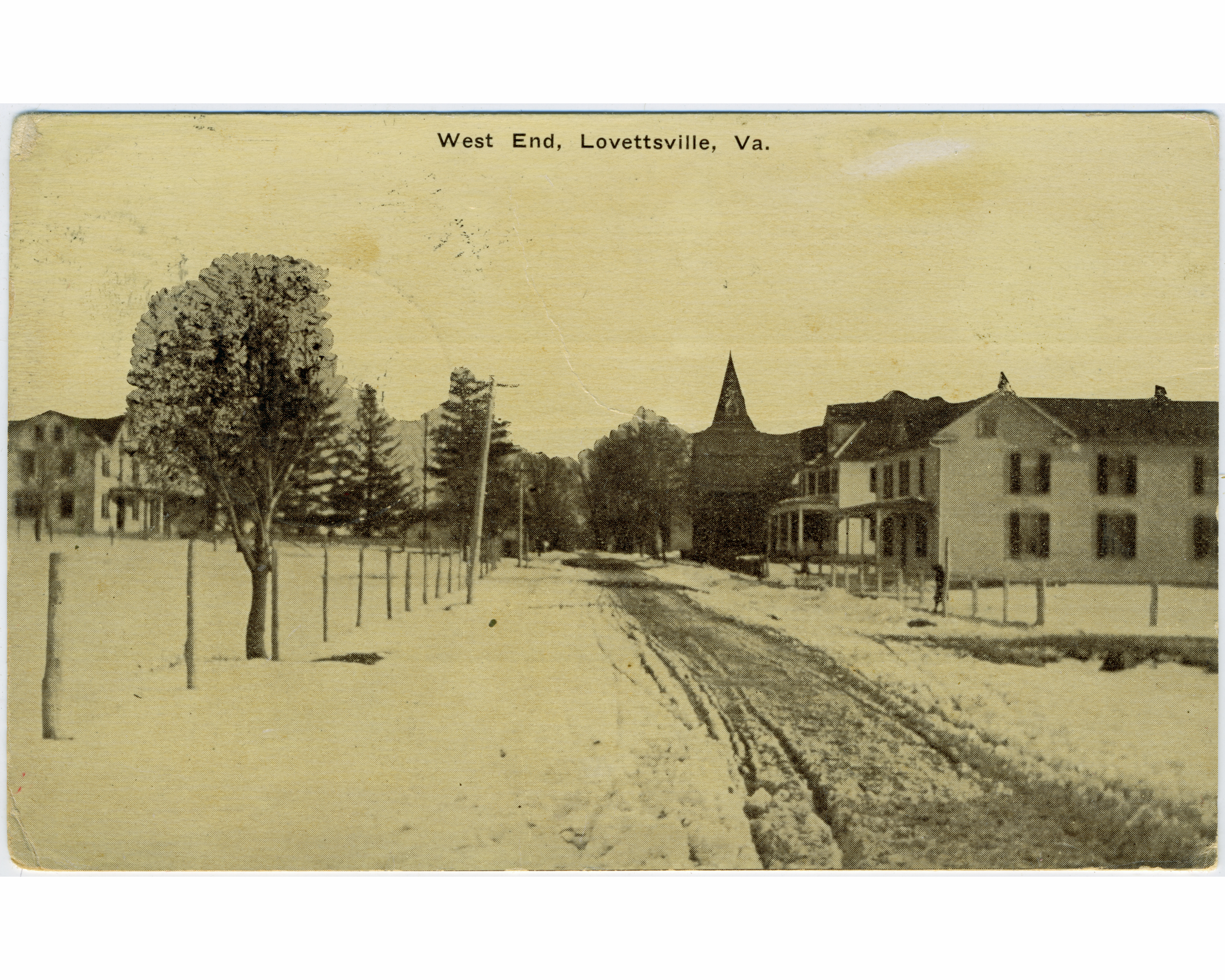 Thumbnail for the post titled: “West End, Lovettsville” 1915 Postcard Found By Dick Hickman (2016)