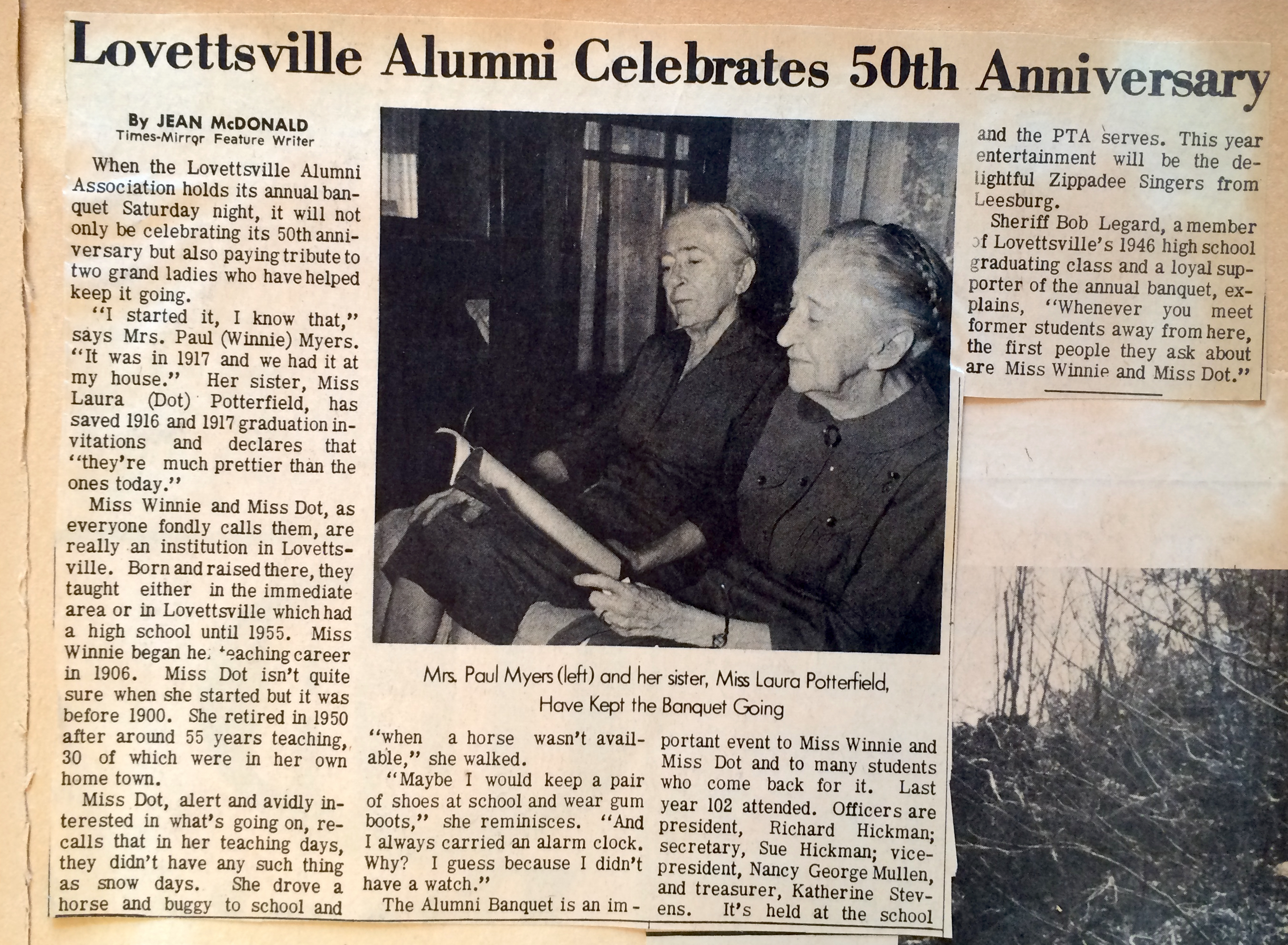 Thumbnail for the post titled: Lovettsville Alumni Association Celebrates 50th Anniversary (1967)