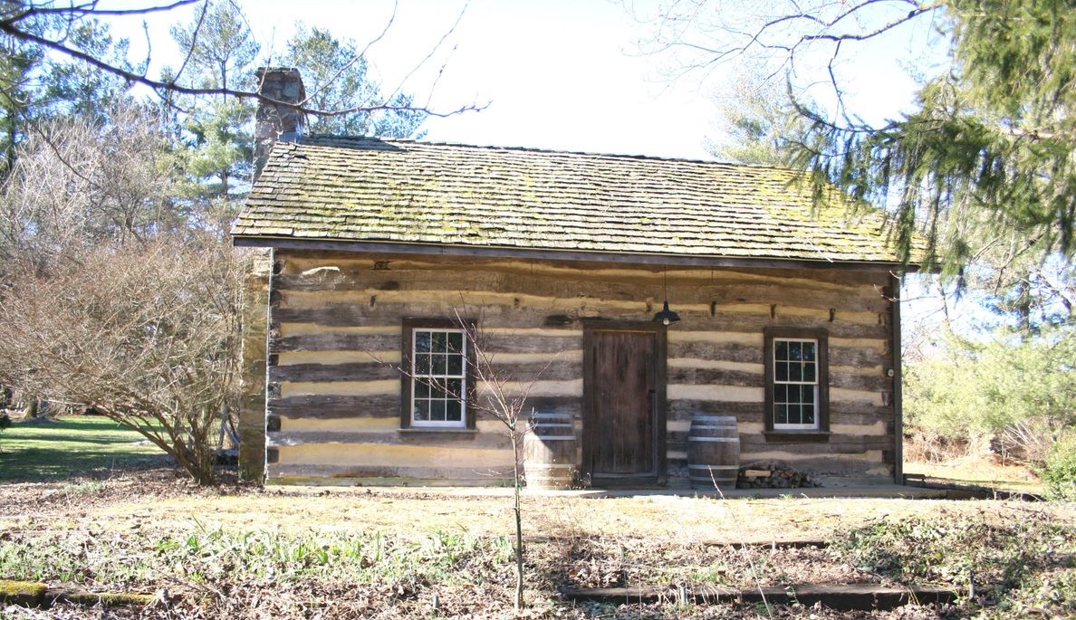 The Hawker Log Store, in its new location at Lovettsville