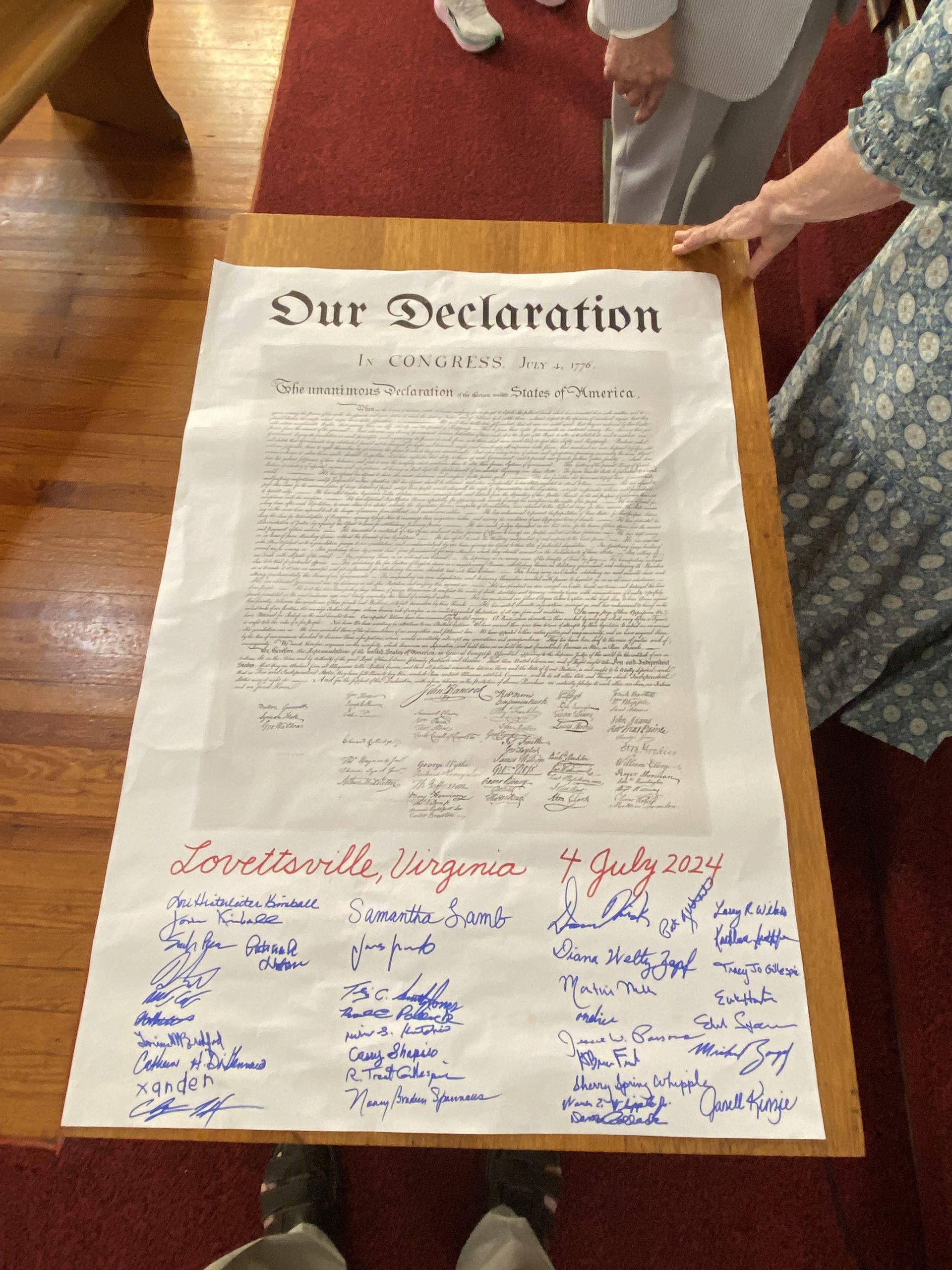 Our Declaration – Lovettsville Historical Society & Museum